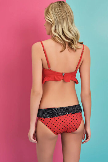 Dagi Red Ruffle Bikini Bottom