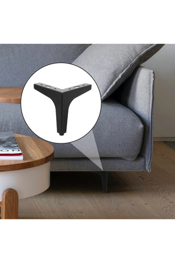 Legs Triangular Metal Furniture Legs - Set of 4 Heavy Duty for Chairs, Sofas, Cabinets and Tables