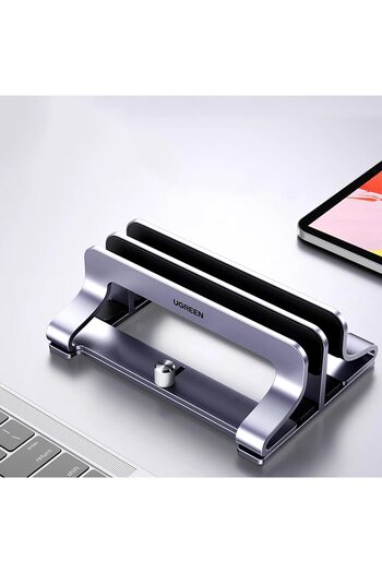Ugreen Laptop, tablet, phone, upright, adjustable, aluminum, anti-slip - 2 Slots