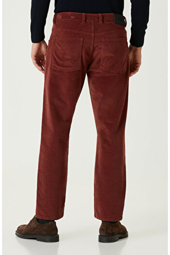 Network Kiremit Fitilli Kadife Casual Pantolon