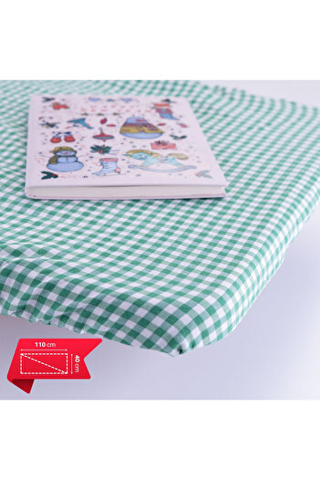 Bimotif 10 Elastic School Desk Covers and 1 Teacher Desk Cover (Cotton), Green