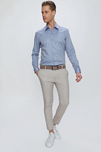 Efor P 1111 Slim Fit Bej Spor Pantolon
