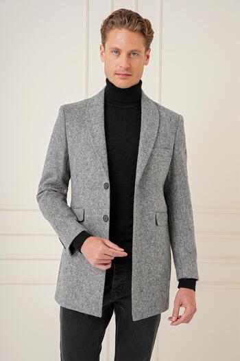 Efor KA 084 Slim Fit Gri Spor Kaban