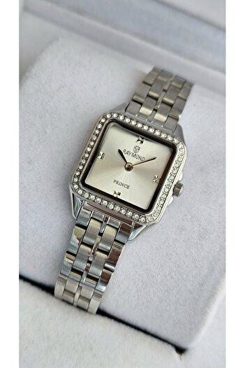 Raymond Rym-213060 Square Women's Watch Silver-White