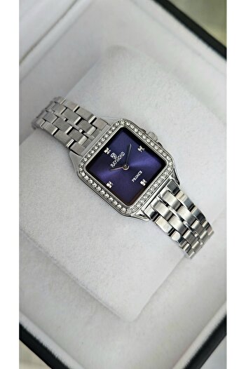 Raymond Rym-213060 Square Women's Watch Silver-Blue