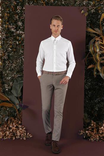 Efor P 1136 Slim Fit Bej Klasik Pantolon