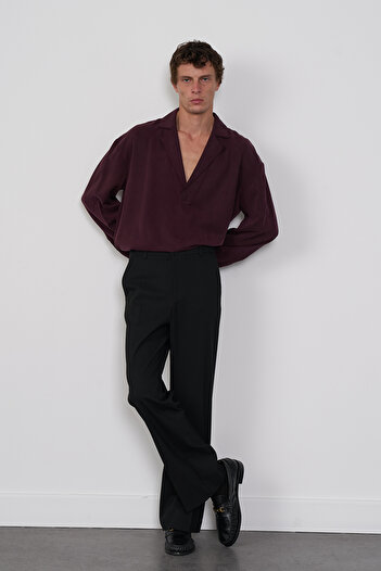 Beyyoglu Flare Fabric Trousers