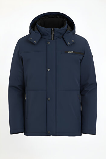 CIVILTIPOLO Wind and Water Repellent Coat & Jacket with Thick Fur Inside, Detachable Hood, and Zipper Pockets