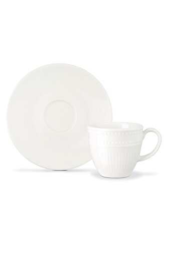 Madame Coco Soleil 2-Person Coffee Cup Set - White - 90 ml