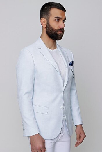 Efor C 606 Slim Fit Mavi Spor Ceket