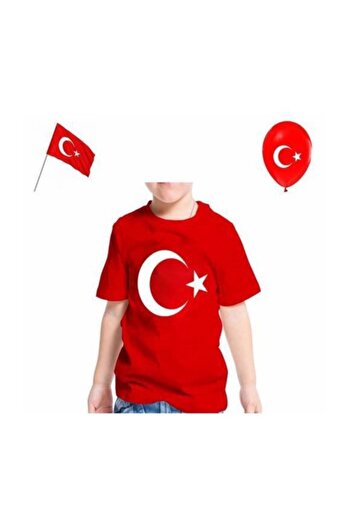 Dragora Flag Printed Short Sleeve 23 April 19 May 30 August 10 November Super Quality Unisex Kids T-shirt