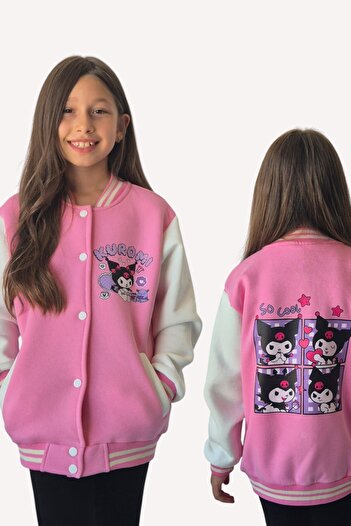 QUB CLUB Girl's Powder College Jacket 1 μέγεθος μπορεί να προτιμήσει μεγαλύτερο