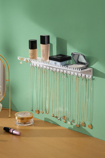 VENON White Metal Wall Mounted Jewelry Rack Jewelry Stand Bracelet Necklace Hanger Rack Jewelry Organizer
