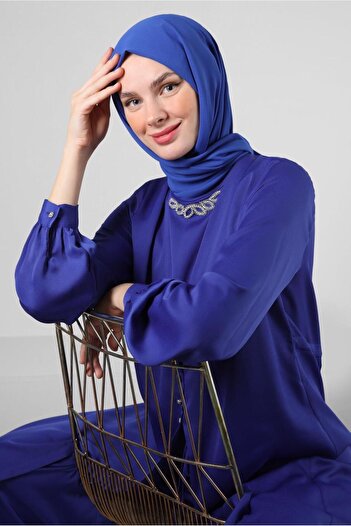 Alvina SATIN JUMPSUIT 43580 WITH FRONT TIE DETAIL