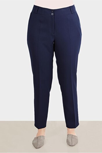 Alvina Crepe Fabric Classic Trousers - 70355