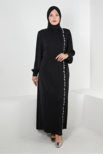 Alvina Rhinestone Embroidered Belted Dress 20356