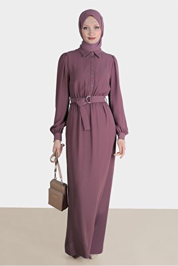 Alvina Buttoned Dress Model: 42554