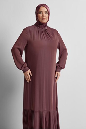 Alvina Panel Detail Large Size Dress 20541