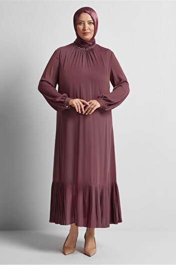 Alvina Panel Detail Large Size Dress 20541