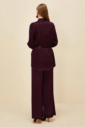 Alvina Satin Suit with Pants 46075