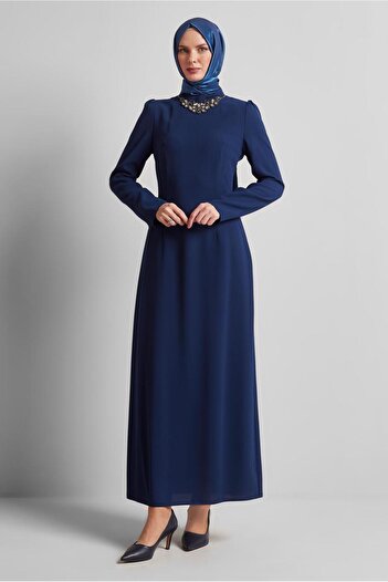Alvina Stone Detailed Dress 45355