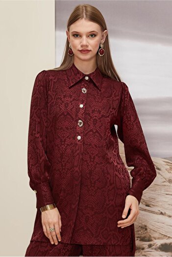 Alvina Patterned Pants Suit 45991