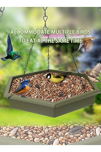 Bukela Hanging Bird Bath & Bird Feeder, 2 in 1 XL Hanging Bird Feeder & Bird Bath