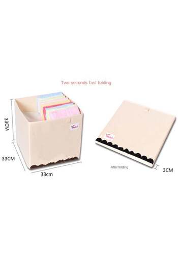 Bukela Kids Organizer Box with Deer Print for Home and Playroom