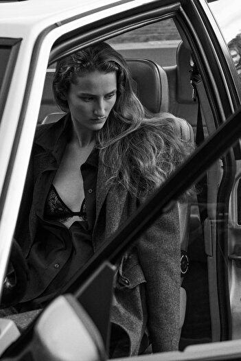 Massimo Dutti Kemerli kontrast iplikli takım blazer