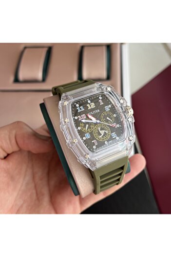 catera Men's watch with a transparent silicone case