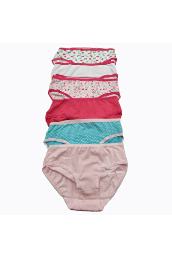 Öztaş Underwear Öztaş 4723 Σλιπ εσώρουχα 6 τεμαχίων για κορίτσια με στάμπα Lycra