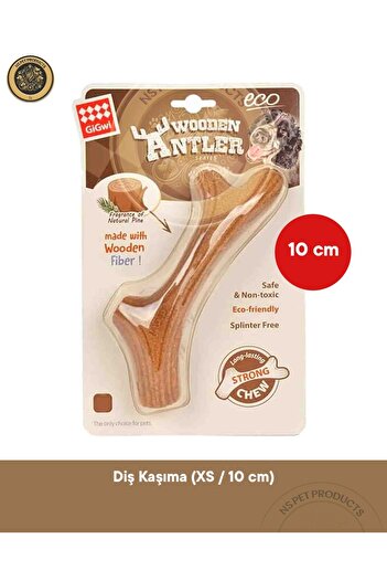 Gigwi Natural Wood Dog Teeth Scratcher XS (10cm)