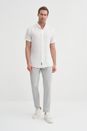 Cazador Slim Fit Slim Fit κοντομάνικο πουκάμισο