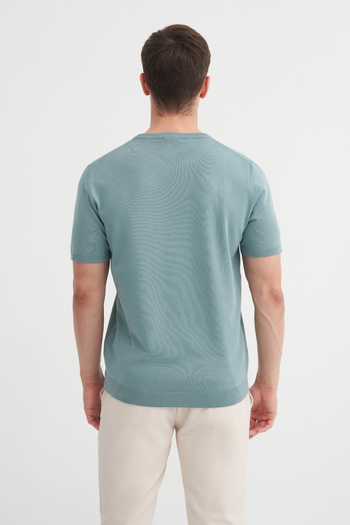 Cazador Μπλουζάκι με λαιμόκοψη Regular Fit Viscon Knitwear