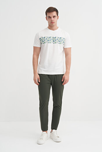 Cazador Βαμβακερό μπλουζάκι με λαιμόκοψη Slim Fit