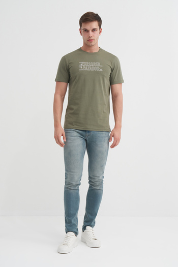 Cazador Βαμβακερό μπλουζάκι με λαιμόκοψη Slim Fit