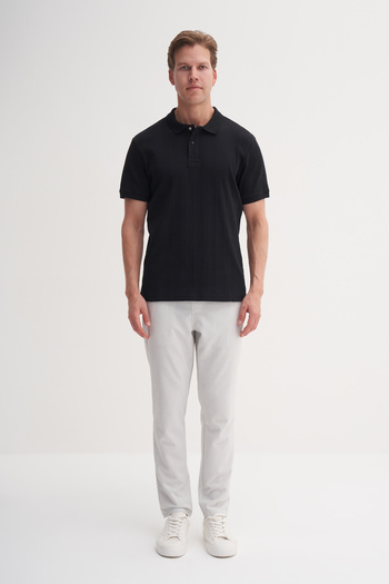 Cazador Μπλουζάκι με λαιμόκοψη Polo Slim Fit Lycra με υφή