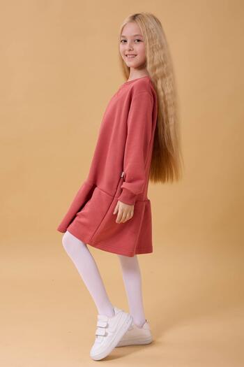 Perendi Εποχιακό φόρεμα για κορίτσια Dusty Rose