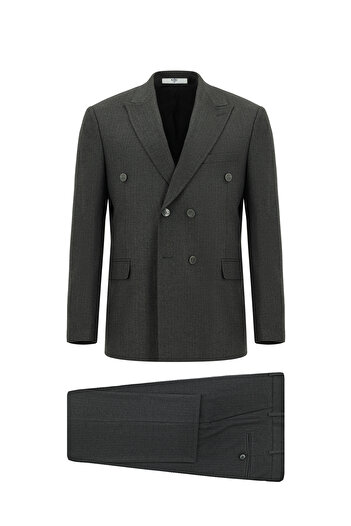 Kiğılı Regular Fit Striped Double Breasted Suit