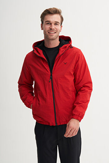 Cazador Basic Crinkle Fabric Spring Regular Fit Coat