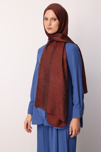Mooncorn Vera Desen Shine Line Shawl Bitter Coffee-Brown