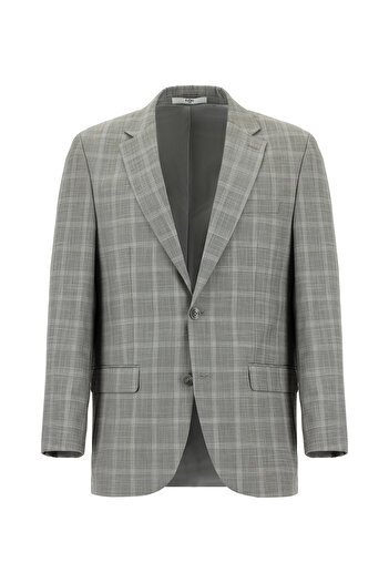 Kiğılı Relaxed Fit Comfortable Cut Classic Plaid Suit