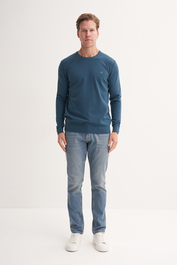 Cazador Slim Fit Soft Touch Basic Crew Neck Sweater