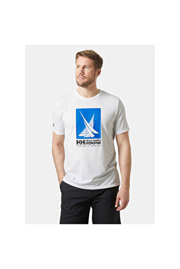 Helly Hansen Ανδρικό λευκό μπλουζάκι Hp Race Graphic ΑΝΔΡΙΚΟ ΜΠΛΟΥΖΑ HHA.34419