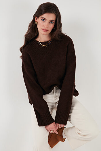 Lela Regular Fit Bisiklet Yaka Basic Triko Kazak KAZAK 4616213