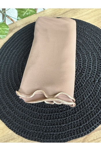 Blotch Premium Lycra Mocha Color Lycra Sandy Jersey Shawl
