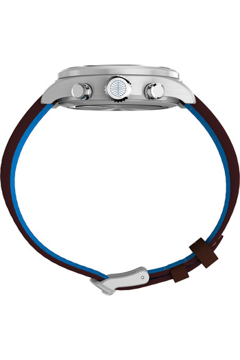 Timex x Pan Am® Waterbury Ace Chronograph 41mm Leather Strap Watch