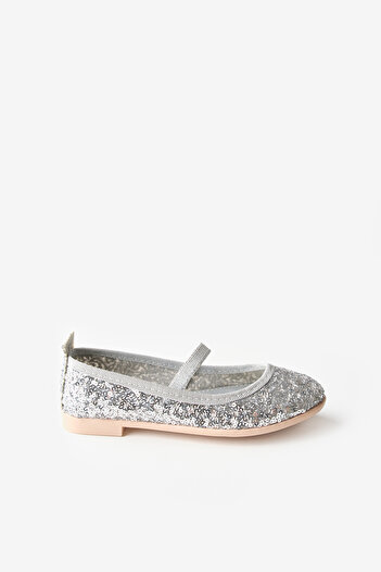 Le Mabelle Silver Sequined Girl's Ballerina Ballet