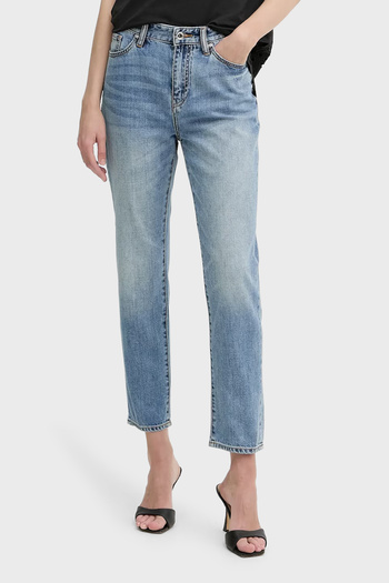 Armani Exchange Boyfriend Fit Ψηλόμεσο ίσιο τζιν παντελόνι με ίσιο πόδι XW000073 AF12851 MB003