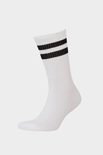 DeFacto Men's 5-Pack Cotton Long Socks (Ns)